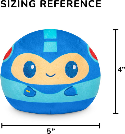 TeeTurtle Mega Man Reversible 4" Plushie - Mega Man and Rush - Officially Licensed Capcom Cute Kawaii Soft Stuffed Animal Fidget Toys...