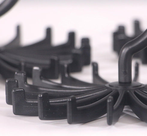 4 Pack Tie Rack Hanger Holder Hooks Organizer for Mens, 360 Degree Rotating Tie Racks, Black...