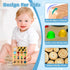 HONGDDY LED Busy Board, Wooden Sensory Toys for Toddler, Montessori Music Toy for Airplane, Travel Activity Educational Learning Toy, Busy Light S...