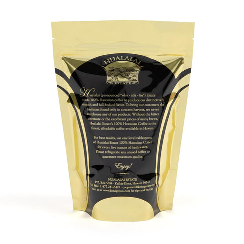 Hualalai Estate Whole Bean 100% Kona Coffee - Medium Dark Roasted Hawaiian Grown Beans - Pesticide-Free Gourmet Grade Premium Coffee (7 oz)...