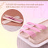 Wheat Straw Travel Utensils Set with Case - Kids Cutlery Set - BPA Free Portable Silverware for Lunch Box - Fork Spoon Knife Set with Case - Eco F...