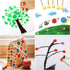 40 Pieces Round Paint Foam Sponge Brush Set,Sponge Paint Brush Paint Tools for Kids,Wooden Handle Foam Brushes,Stencil Sponge Foam Paint Brush for...