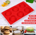 Muffin Top Pan, Silicone Egg Molds for Breakfast Sandwiches 3" Round Silicone Egg Pan for Baking English muffins, Whoopie Pies, Corn Bread, Egg bi...