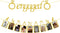 Engagement Wedding Decorations, Gold Engaged Banner and Photo Banner with Romantic Memories Picture Card Frames for Engaged/Wedding/Anniversary/Va...