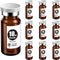 Ks-Tek Sterile Empty Vials with Self Healing Injection Port,with Aluminum plastic Cap,Sterile Package (10ml Amber,10)...