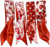4 Pack Purse Scarf for Bags Silk Head Scarf for Hair Handbag Women Scarfs Band Hair Neck Scarves Fashion Gifts,05...