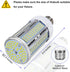 2 Pack 400W Equivalent Led Corn Light Bulb, 6000 Lumen 6000K Daylight 50W LED Corn Lamp, E26/E27 Medium Base for Indoor Garage Factory Warehouse B...