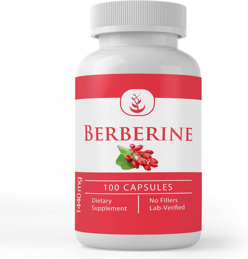 Pure Original Ingredients Berberine, (100 Capsules) Always Pure, No Additives Or Fillers, Lab Verified...