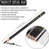 Charcoal Drawing Set -12 pc Black charcoal pencils, White Charcoal Pencils, Eraser Pencils, Blending Stumps for Drawing, Sketching, Shading, Artis...