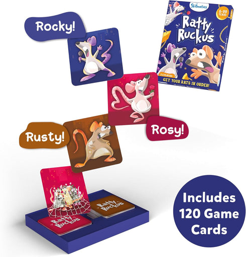 Skillmatics Card Game - Ratty Ruckus, Fun for Family Game Night, Perfect for Board Game Lovers, Gifts for Girls, Boys, Teens, Adults Ages 6, 7, 8,...