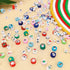 3600 PCS Christmas 10 Strands Clay Beads Polymer Clay Beads for Jewelry Making, with 50pcs Christmas Clay Charms and 200pcs Letter Beads for Brace...