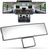 JOYTUTUS Car Rear View Mirror with Baby Mirror, Universal 11 Inch Panoramic Convex Rearview Mirror, Interior Clip-on Wide Angle Rear View Mirror t...