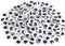 CCINEE 25mm Black Googly Wiggle Eyes 100PCS with Self-Adhesive for DIY Handmade Crafts Decorations...