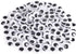 CCINEE 25mm Black Googly Wiggle Eyes 100PCS with Self-Adhesive for DIY Handmade Crafts Decorations...