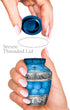 Trupoint Memorials Small Urns for Human Ashes Keepsake, Decorative Mini Cremation Urn for Adult Men and Women, Small Light Blue with Silver Lining...