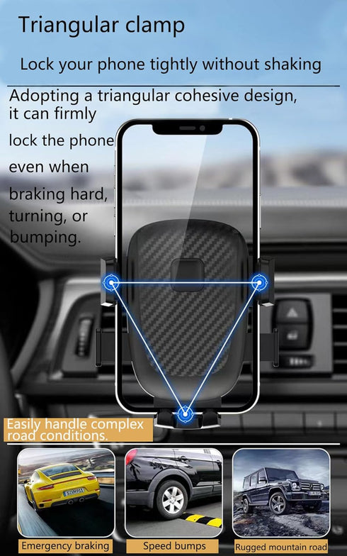 Car Mount Phone Holder Clamp Type Mounts Cell Phone Holder Screw Hook Navigation Clamp Car Phone Holder Mount Fit All Smartphones...