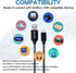iSeekerKit Short Micro USB Cable 1Ft Nylon Braided Fast USB Charging Cord Compatible for External Battery Charger, Samsung, HTC, LG, Android and M...