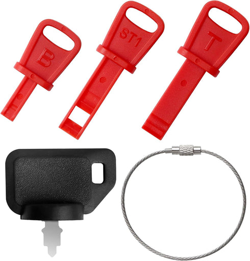 4Pcs Universal Snow Blower Key Set Compatible with Briggs and Stratton MTD Craftsman Tecumseh Troy-Bilt Toro Poulan Snowthrower...