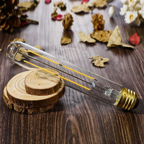 Dimmable E26 Light Bulb 8W Equal 75 watt led Light Bulb 4000k Neutral White AC120V Edison 60 Watt 800LM T10 Bulb for Rustic Pendant,Industrial Pip...