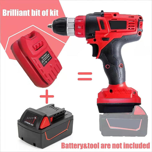 DM18MAN Battery Adapter for Craftsman 20V Cordless Tools, Convert Dewalt 18V/20V Max XR Li-ion Battery or Milwaukee M18 18V Li-ion Battery to Craf...