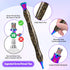 Snewvie Diamond Painting Pen Accessories Tools Set,1PCS Black Diamond Art Pen and 3Pcs Metal Screw Thread Multi Placer Tips,Resin Diamond Painting...