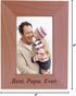 CustomGiftsNow Best Papa Ever - Wood Picture Frame (4x6 Vertical)...