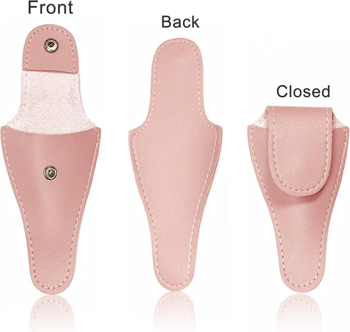 Scissors Safety Sheath Bag, Cuticle Scissors Cover Protector, PU Leather Sewing Scissor Sheath, Portable Storage Holder Holster Organizer for Hair...
