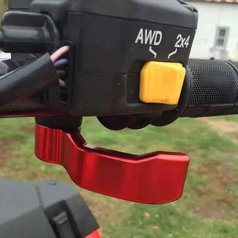 Thumb Throttle Lever Anti-slip CNC Aluminum Control Replacement Compatible with Polaris Scrambler Sportsman 550/570/850/1000 2009-2018 (Red)...