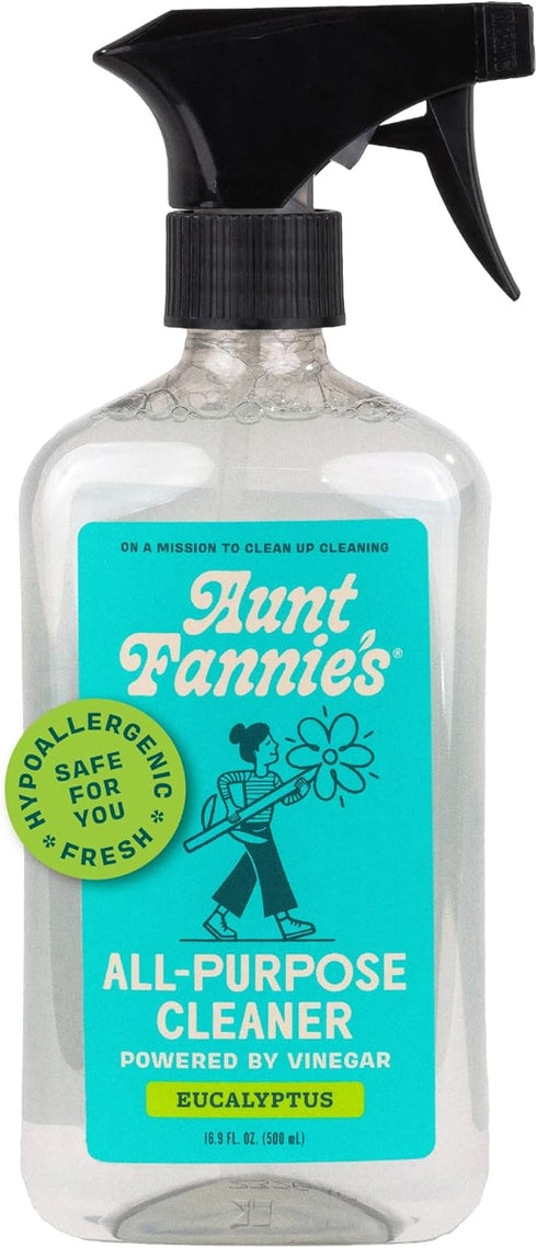 Aunt Fannie's All Purpose Household Cleaner, Multi-surface Spray, Powered by Vinegar for Kitchen, Bath, Windows and Countertops, Eucalyptus Scent ...