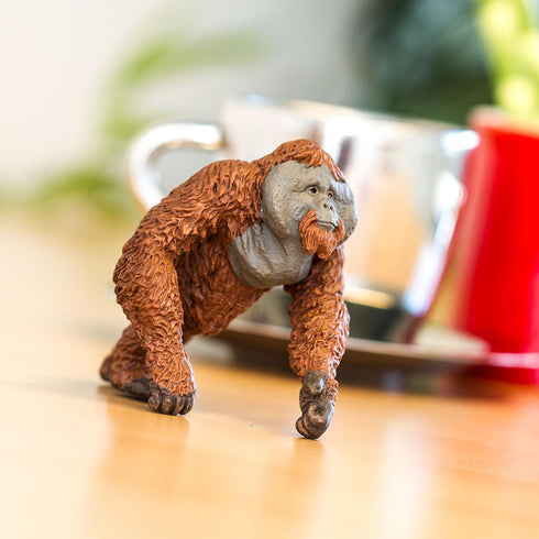 Safari Ltd. Male Orangutan Figurine - Lifelike 4.25" Hand-Painted Wildlife Figure - Educational Toy for Boys, Girls & Kids Ages 3+...