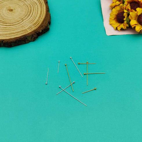 1000pcs Jewelry Head Pins Kit for Jewelry Making,Ball Head Pins Beading Pins Assorted Head Pins Set Head Pins Eye Pins Supplies for Earring Beadin...