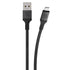Scosche i3B1SG-SP MFi Certified Strikeline Sync Braided Lightning Charging Cable for All Lightning Devices, 1 Feet, Black...