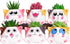 Cute Succulent Pots with Drainage Cat Planters for Indoor Plants 3.4 Inch Tiny Animal Planters Mini Cat Pots Small Ceramic Flower Pots Cartoon Cac...