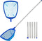 Pool Net - Pool Skimmer Net with 5 Section Adjustable Telescopic Aluminum Pole?23''- 60'', Skimmer Net with Fine Mesh Net, Pool Leaf Net...