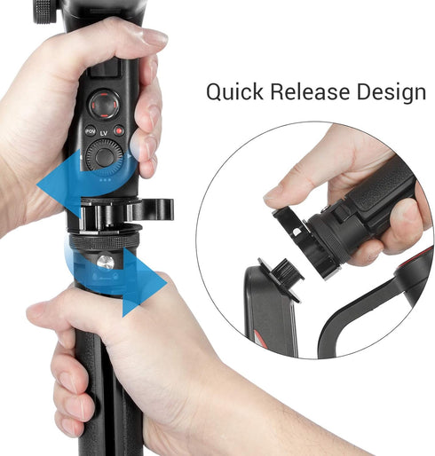 SmallRig Universal TransMount Quick Release Adapter for Mini Tripod and Monopod to Gimbal Stabilizer and Camera Accessories, Featuring a 1/4"-20 M...