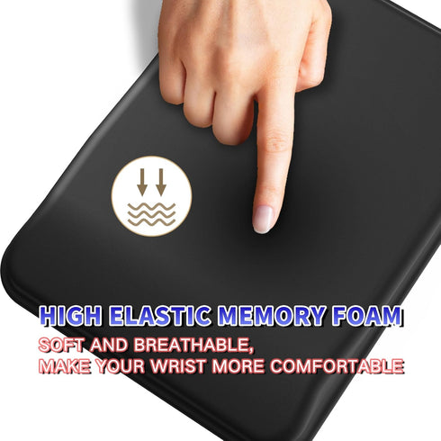 Ergonomic Mouse Pad with Wrist Rest, Mouse Pad with Wrist Support, Memory Foam Mousepad wrist rest with Non-Slip PU Base for Laptop and Computer D...