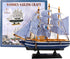 Dedoot Sailboat Model Decor, Wooden Sailing Boat Nautical Decor 7"x8" Model Ship for Ocean Theme Party and Room Decoration, Photo Props...