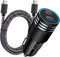 USB C Car Charger, 60W 2-Port PD Super Fast Car Charging Adapter+6FT Type C to C Cable for iPhone 15/15 Pro/15 Pro Max/15 Plus,Samsung Galaxy S24/...