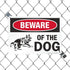 SmartSign Beware of Dog Sign - German Shepherd Signs for Fence/Wall | 10 x 14 Inches, Reflective Aluminum Metal, Dangerous Dog Warning...