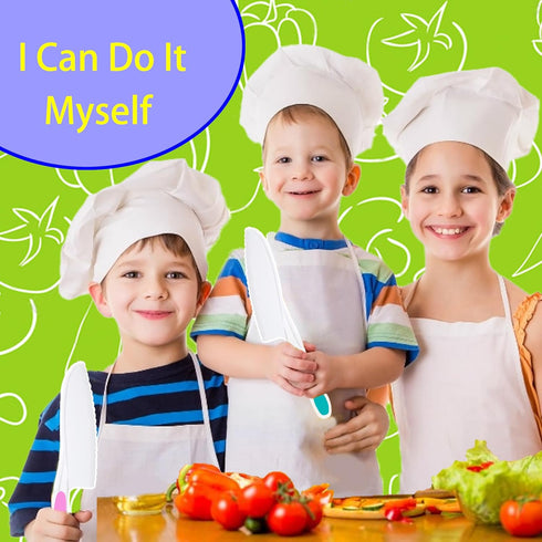 9 Pcs Montessori Kitchen Tools for Toddlers?Kid Safe Knives Cooking Set, Kids Cooking Sets Real?Serrated Edges Toddler Knife Kids Knives for Cooki...