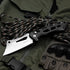 Cleaver Pocket Folding Knife for Men - 3.54" Stainless Steel Satin Blade, Aluminum Handle with Clip, EDC Knives for Outdoor, Camping...