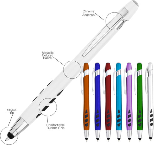 Thank You Greeting Gift Stylus Pens for Touchscreen Devices - 2 in 1 Multifunction Pen - for Employee Appreciation, Bulk Gifts for Business Events...