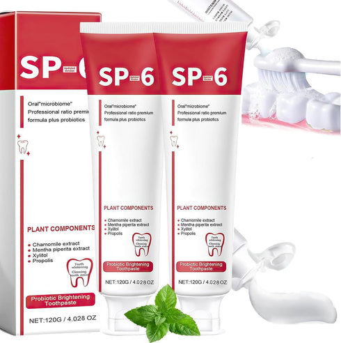 Sp-6 Ultra Whitening, Sp-6 Probiotic Whitening Toothpaste, Ultra Whitening Toothpaste sp6, Probiotic Brightening Toothpaste,Deep Cleaning Care Too...