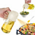 2 in 1 Oil Sprayer and Dispenser for Cooking - 16oz Glass Bottle with Nozzle - Versatile Kitchen Tool for Butter with Brush, Olive Oil Spray, Vine...