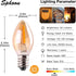 C7 LED Night Light Bulb, Classical Edison Style E12 Candle Base, 0.5 Watts LED Filament Bulb, Sign Light Replacement Bulb, 4W 5W Equivalent, Ultra...