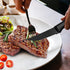 Steak Knives Set of 8, Stainless Steel Serrated Steak Knife, Sharp Serrated Edges, Comfortable Grip Ergonomic Non-Slip Handle, Dishwasher Safe(8.5...