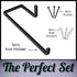 Wrought Iron Paper Towel Holder - Wall Mount Paper Towel Rack for Kitchen, Rustic Wall Mount Holder for Farmhouse Style Homes & Vintage Houses, Bl...