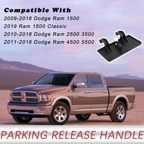 74401 Parking Brake Release Handle (Black) Compatible with Dodge Ram 1500 2500 3500 4500 5500 Truck...
