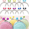 PH PandaHall 10 Color Purse Frame Bag Kiss Clasp Lock 3.3" Metal Arch Frame Coin Purse Tow Ball Kiss Clasp Clutch Frames Purse for Purse Making DI...