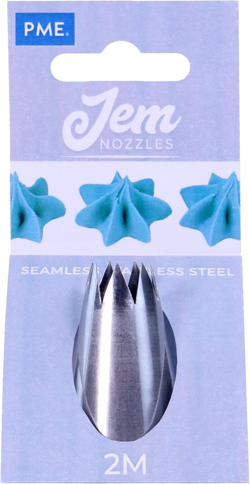 JEM Medium Open Star Savoy Piping Nozzle, Decorating Tip, #2M...